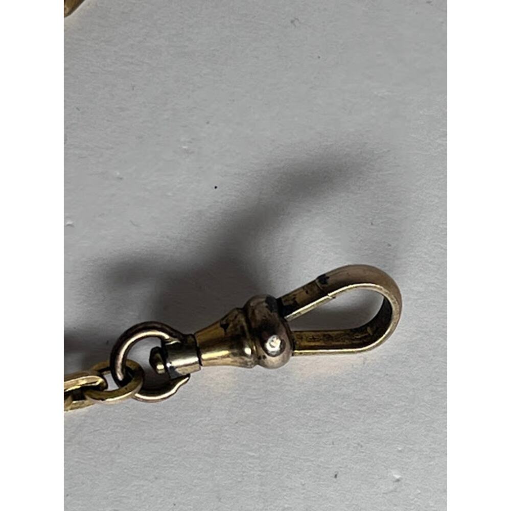 Pocket Watch 11" 12K Gold Filled Antique Chain by L.MFG. Co. - Picture 3 of 6